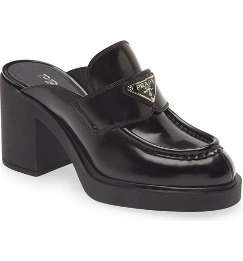 prada crystal mules|prada chunky loafer.